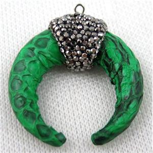 gemstone pendant paved rhinestone, approx 38-40mm