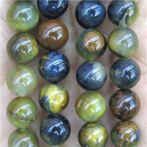 round Golden Pieterzite Beads, approx 8mm dia