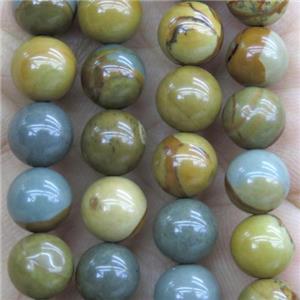 American wildhorse Picture Jasper Beads, round, multi-color, approx 6mm dia