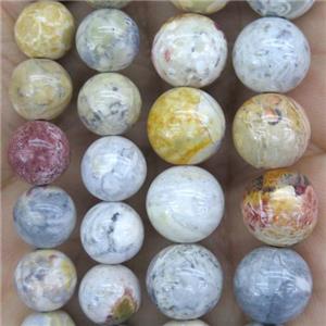 round Skyeye Jasper beads, multi color, approx 6mm dia