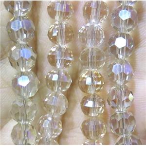 chinese crystal bead, faceted round, approx 6mm dia, 98pcs per st