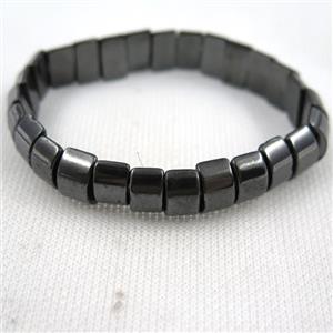 black Hematite bracelet, magnetic, approx 5x7x12mm