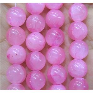 jade bead, round, stabile, approx 4mm dia, 98pcs per st