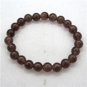 Stretch Jade bracelet, dye, approx 16mm dia, 13pcs per st