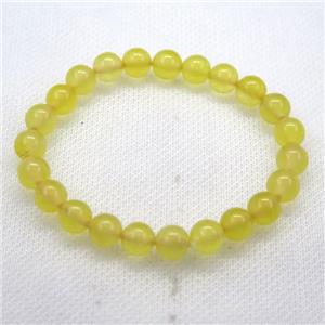 Stretch Jade bracelet, dye, approx 16mm dia, 13pcs per st