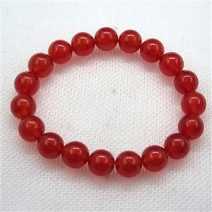 Stretch Jade bracelet, dye, approx 16mm dia, 13pcs per st