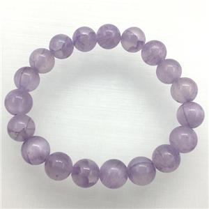 Stretch Jade bracelet, dye, approx 8mm dia, 22pcs per st