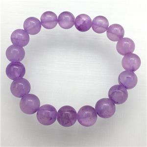 Stretch Jade bracelet, dye, approx 16mm dia, 13pcs per st