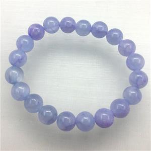 Stretch Jade bracelet, dye, approx 16mm dia, 13pcs per st
