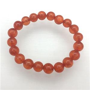 Stretch Jade bracelet, dye, approx 6mm, 28pcs per st