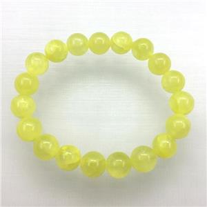 Stretch Jade bracelet, dye, approx 6mm, 28pcs per st