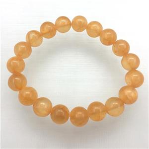 Stretch Jade bracelet, dye, approx 8mm dia, 22pcs per st