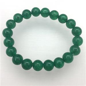 Stretch Jade bracelet, dye, approx 16mm dia, 13pcs per st