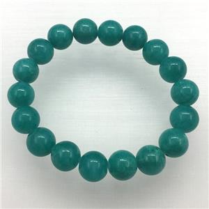 Stretch Jade bracelet, dye, approx 16mm dia, 13pcs per st