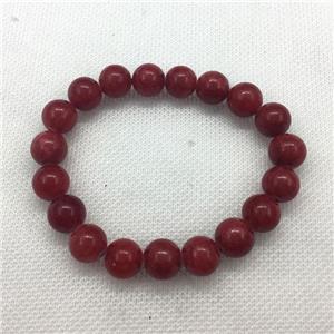 Stretch Jade bracelet, dye, approx 6mm, 28pcs per st