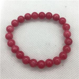 Stretch Jade bracelet, dye, approx 6mm, 28pcs per st
