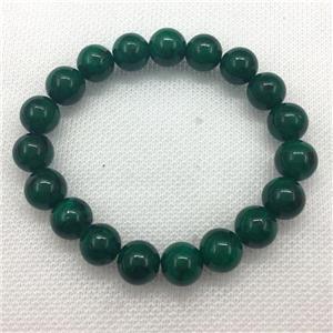 Stretch Jade bracelet, dye, approx 14mm dia, 15pcs per st