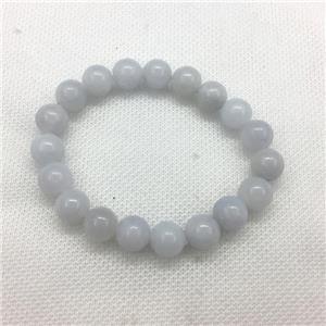 Stretch Jade bracelet, dye, approx 8mm dia, 22pcs per st