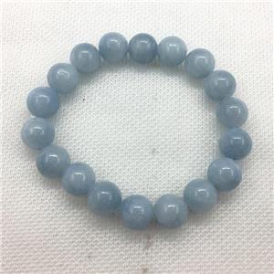 Stretch Jade bracelet, dye, approx 14mm dia, 15pcs per st
