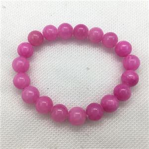 Stretch Jade bracelet, dye, approx 16mm dia, 13pcs per st