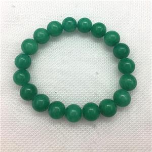 Stretch Jade bracelet, dye, approx 8mm dia, 22pcs per st
