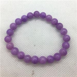 Stretch Jade bracelet, dye, approx 6mm, 28pcs per st