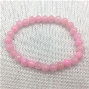 Stretch Jade bracelet, dye, approx 6mm, 28pcs per st