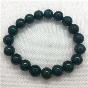 Stretch Jade bracelet, round, dye, approx 6mm, 28pcs per st