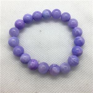 Stretch Jade bracelet, round, dye, approx 16mm dia, 13pcs per st