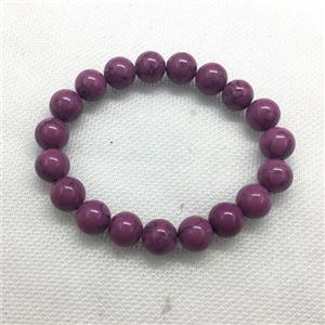Stretch Jade bracelet, round, dye, approx 16mm dia, 13pcs per st