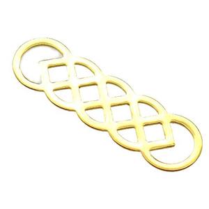 stainless steel pendant, gold plated, approx 11-40mm