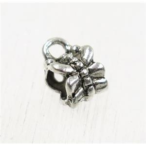 tibetan silver hanger, non-nickel, approx 7mm, 4mm hole