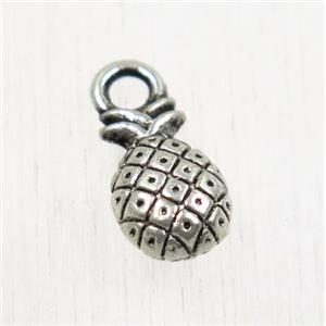 tibetan silver pineapple pendant, non-nickel, approx 7x14mm