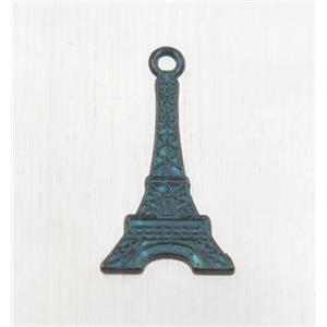tibetan silver pendant, non-nickel, approx 13.5x21mm