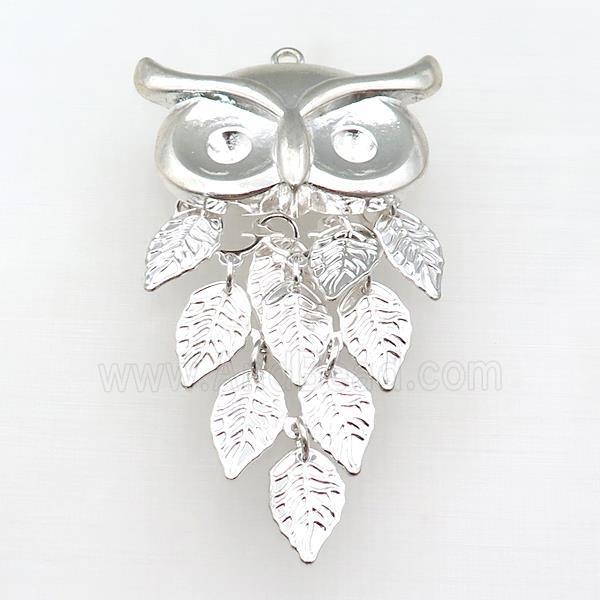 Tibetan Style Zinc Owl Pendant
