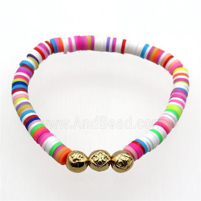 Polymer Clay Bracelets, stretchy