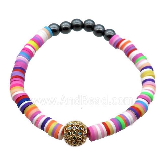 Polymer Clay Bracelets, stretchy