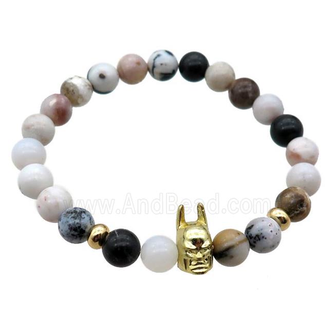 mix Gemstone Bracelet, stretchy