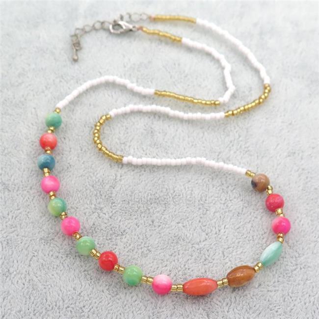 Glass Beaded Necklace
