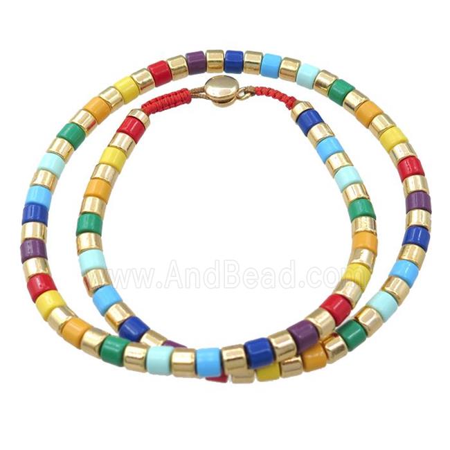 alloy Bracelets, enameled