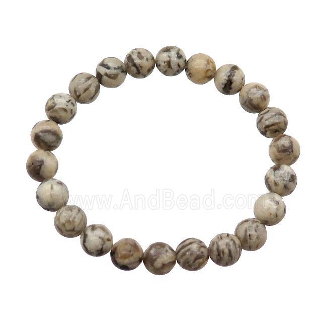 Graphic Feldspar Bracelet Stretchy Round