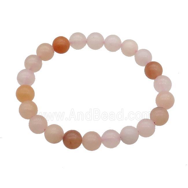 Pink Aventurine Bracelet Stretchy Round