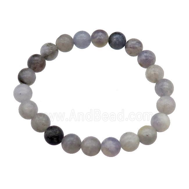 Iolite Bracelet Stretchy Round