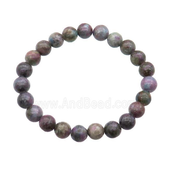 Corundum Bracelet Stretchy Round