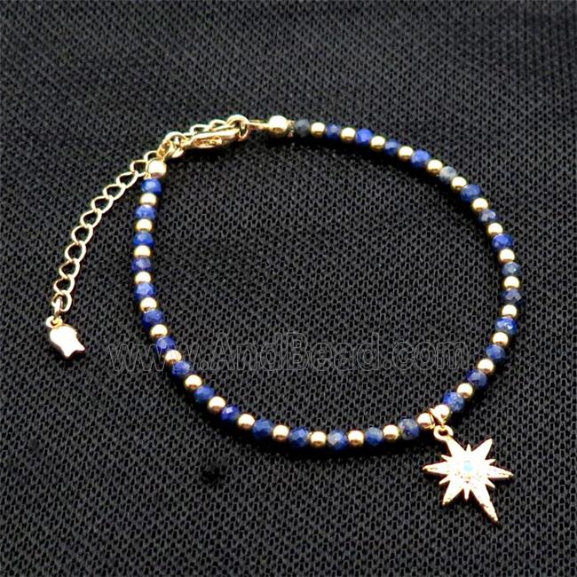 Blue Lapis Lazuli Bracelet Lazurite