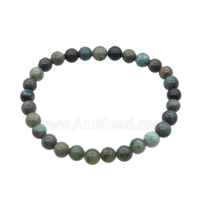 Green Chrysocolla Bracelet Stretchy