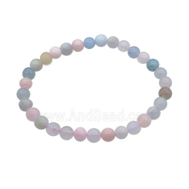 Natural Morganite Bracelet Multicolor
