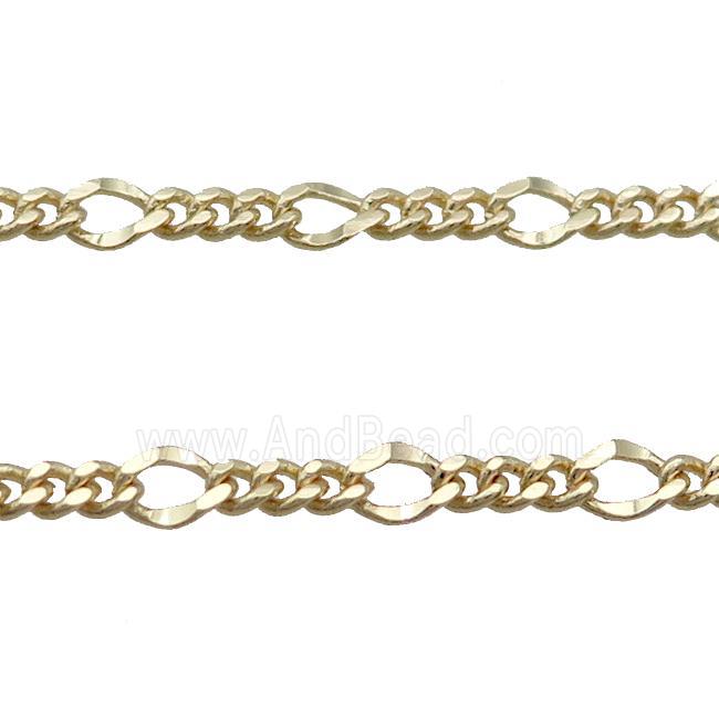 Copper Curb Chain Gold Plated