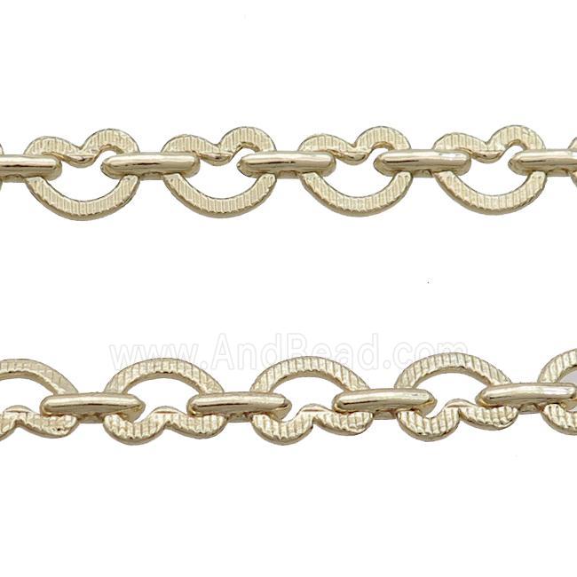 Copper Heart Chain Gold Plated