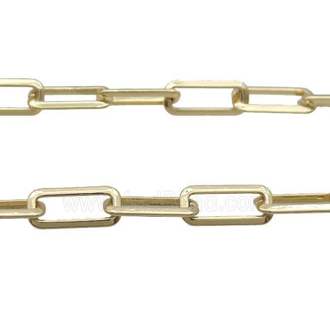 Copper Paperclip Chain Gold Plated